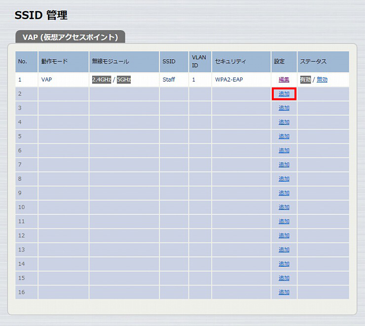 図 無線LANアクセスポイントを設定する 15