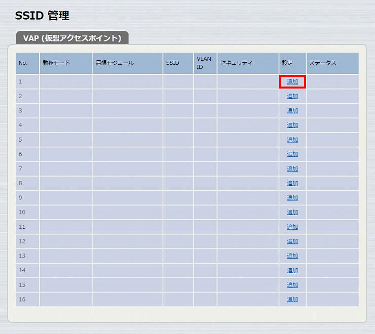 図 SSID 管理 4