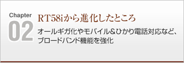RT58iから進化したところ