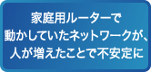 家庭用ルーターで動かしていたネットワークが、人が増えたことで不安定に