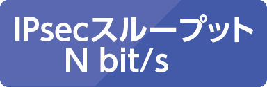 IPsecスループット N bit/s